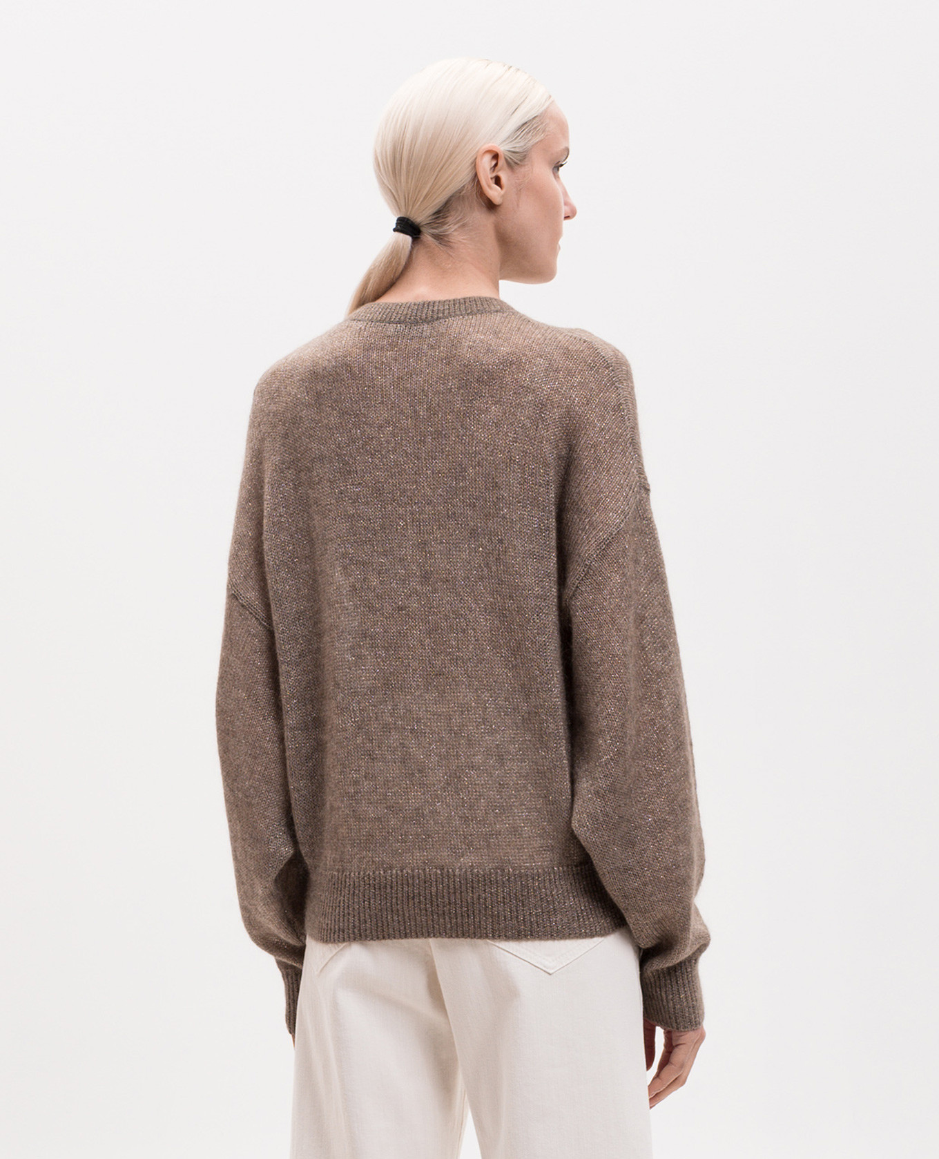 Brown mohair sweater with lurex Brunello Cucinelli 4