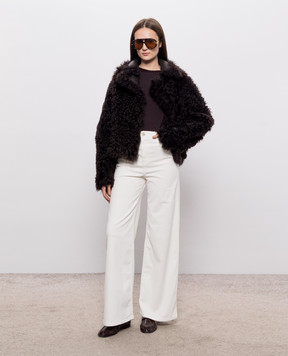 Babe Pay Pls Brown double-sided sheepskin coat 2540TIGRADO