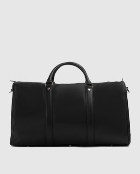 Doucal's Black leather travel bag DB002303UT284