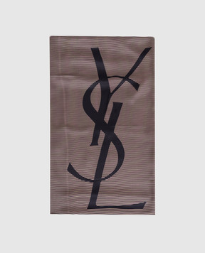 Saint Laurent Monogrammed silk scarf 8221383Y039