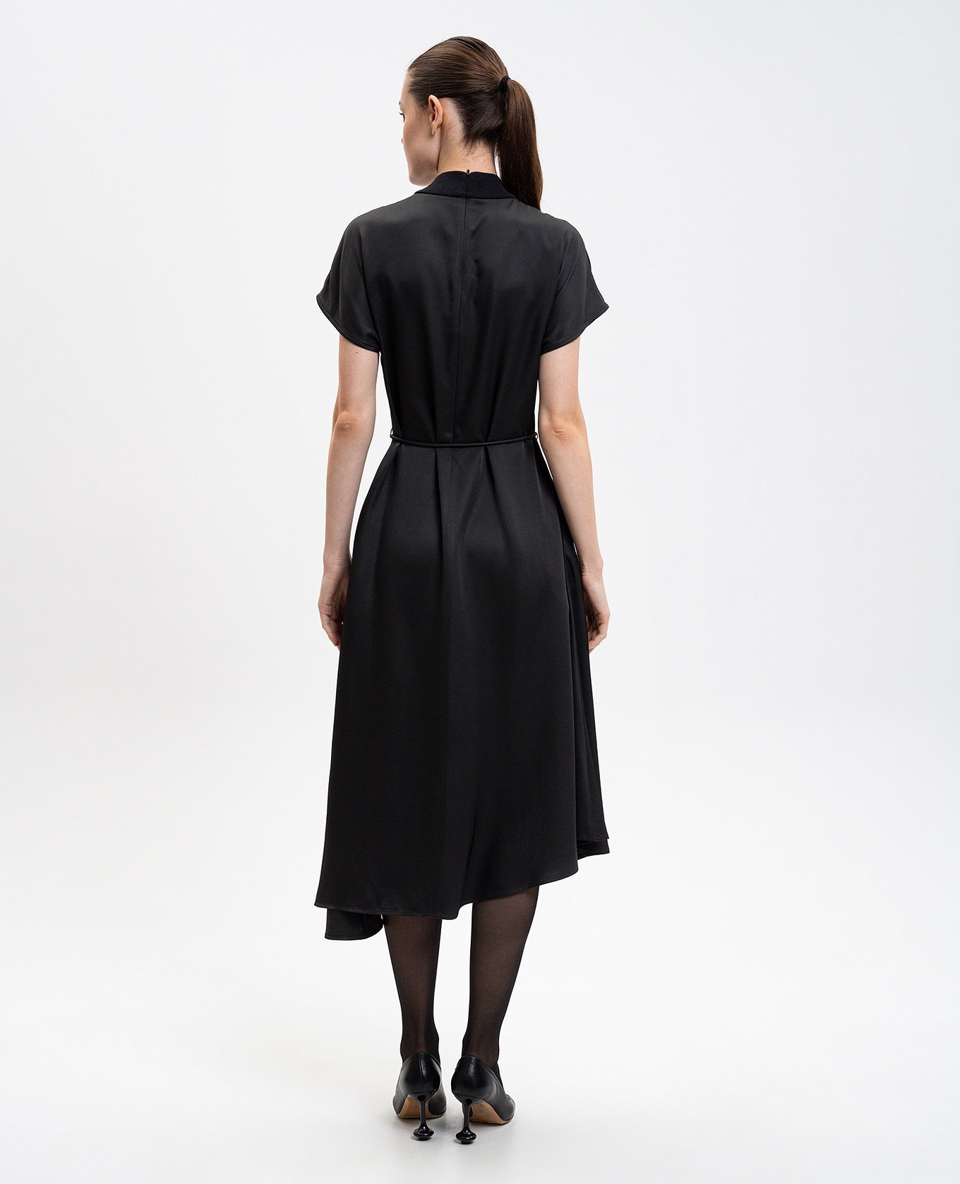 

Black asymmetrical dress Peserico