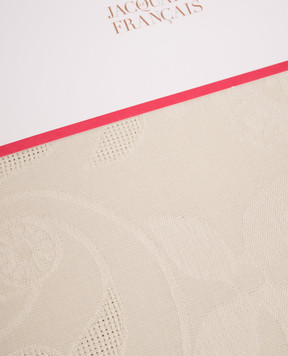 Le Jacquard Fraincais Ivory Venezia tablecloth with pattern 17858