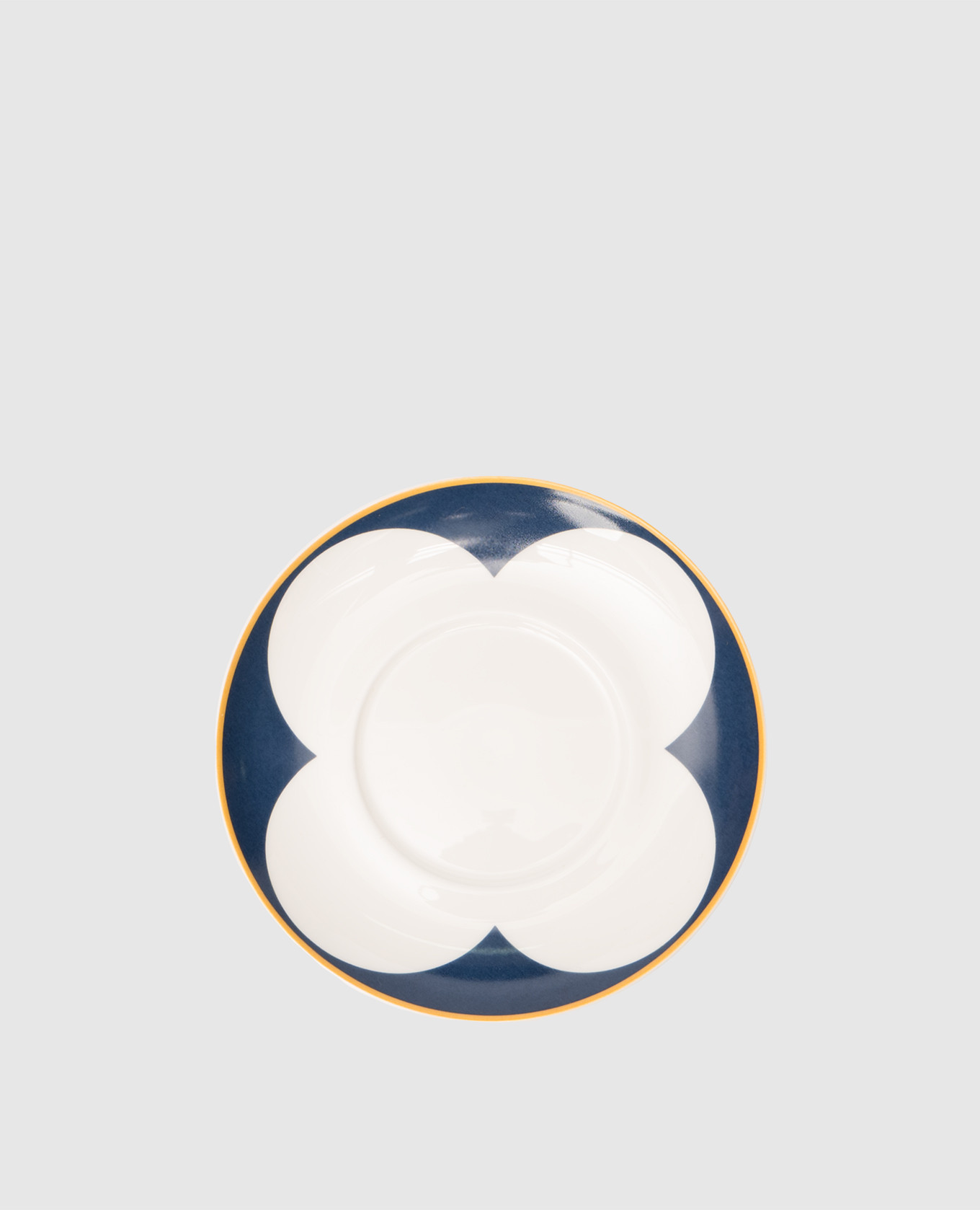 

White porcelain saucer for El Leon coffee cup Geminiano Cozzi 1765