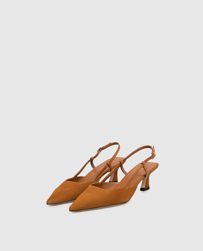 Stuart Weitzman Brown suede slingbacks VINNIE SJ433