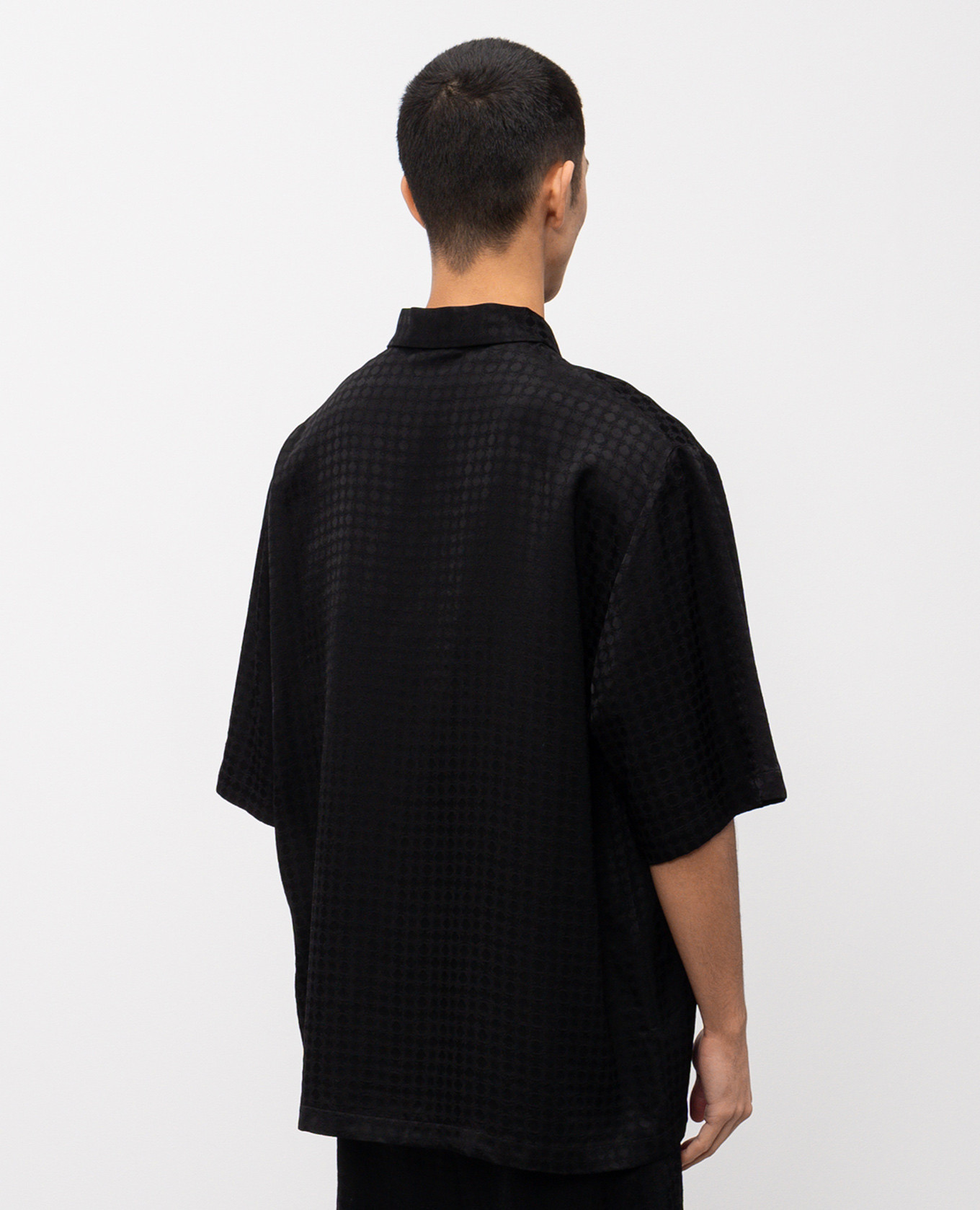 

Black shirt with monogram pattern AMIRI
