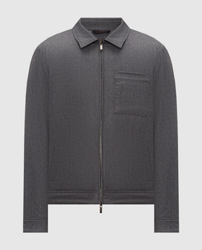 Peserico Gray wool jacket R52303D02710