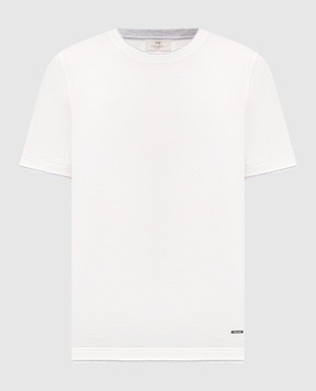 Enrico Mandelli White T-shirt with logo 3K050A5684