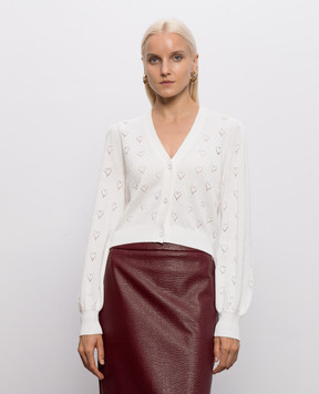 Twinset White cashmere cardigan 262TP3023