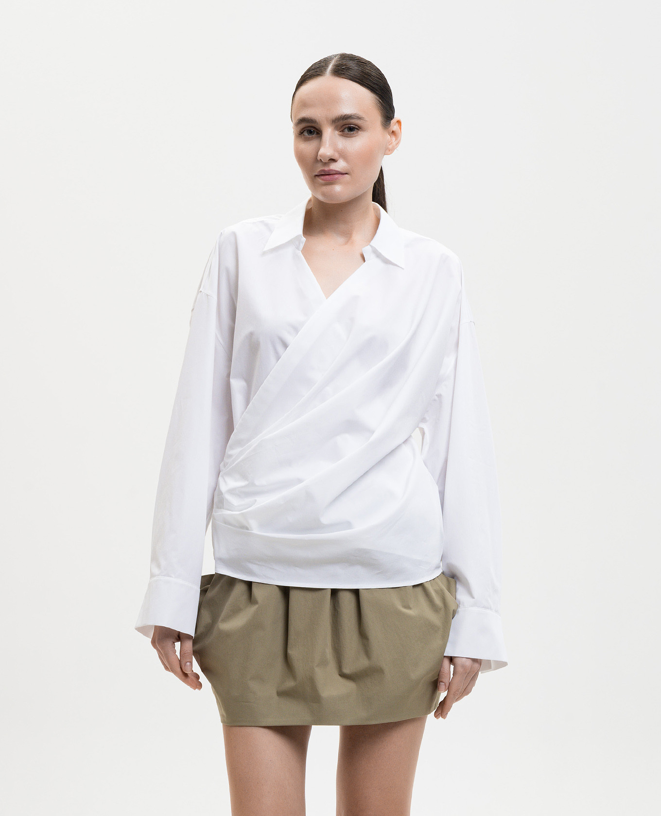 

White blouse with drapery Balmain