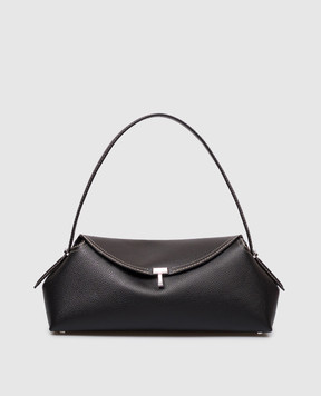 Toteme Black leather bag with contrast stitching 261WAL0127LE0030