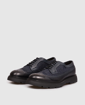 Doucal's Blue combination brogues DU2523GOTNPG861