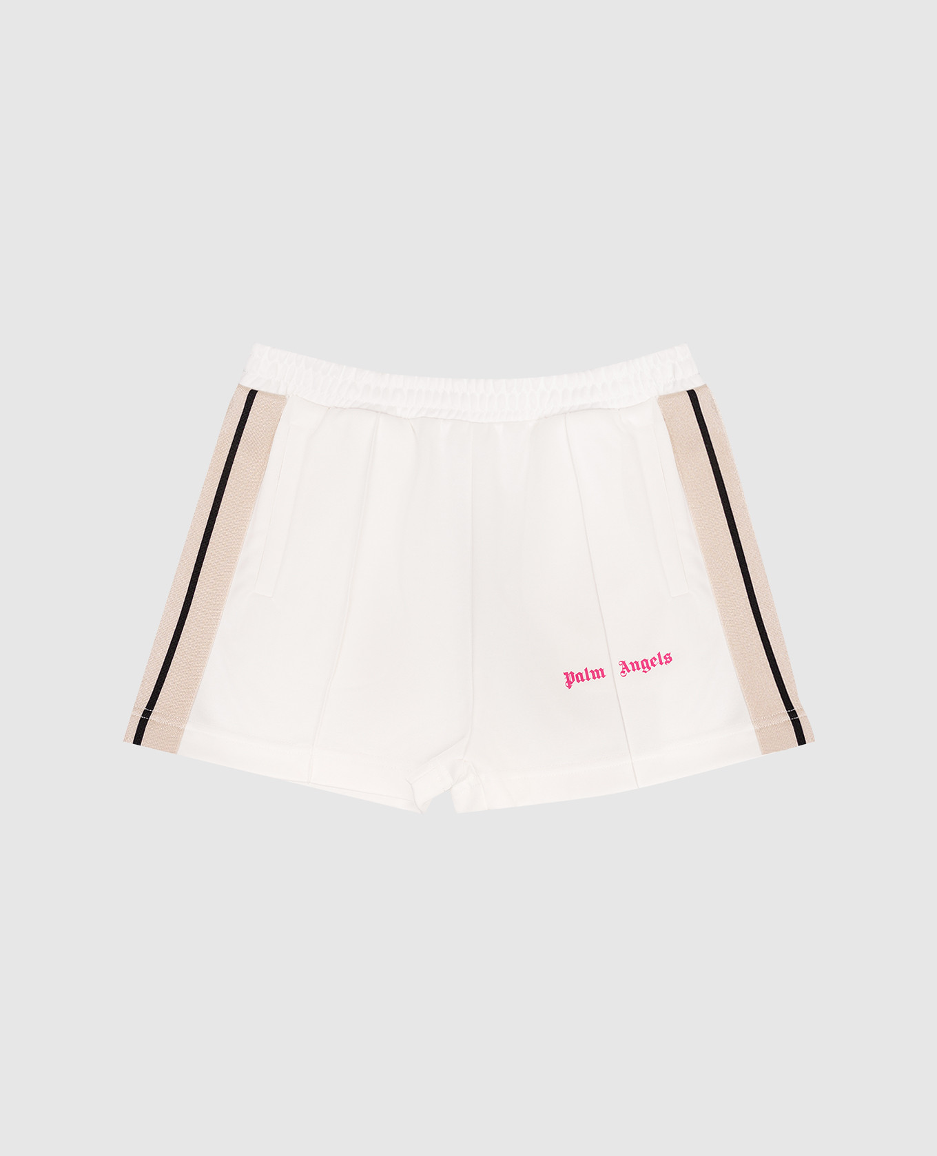 

Children's white shorts with logo print Palm Angels