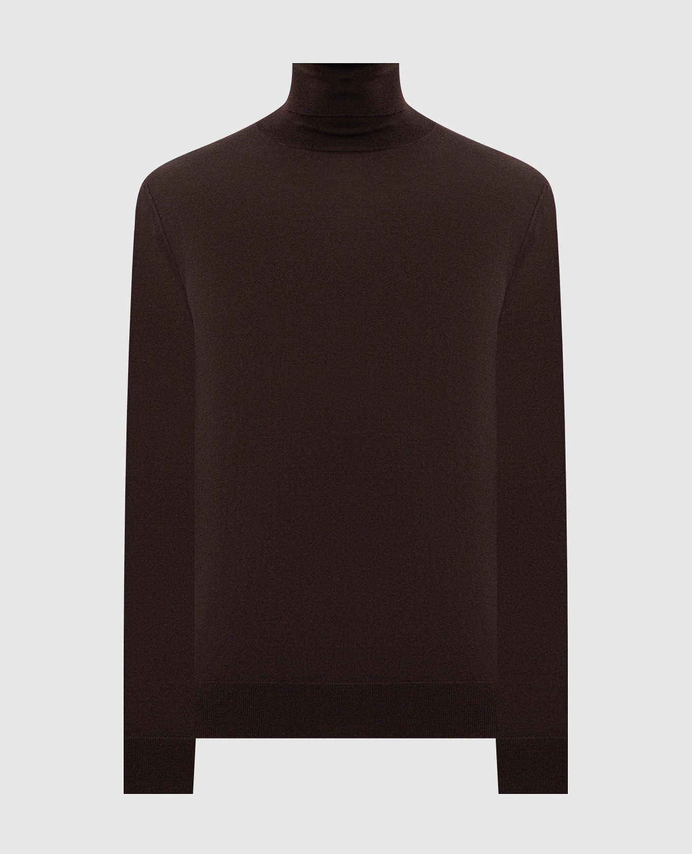 Brown cashmere turtleneck