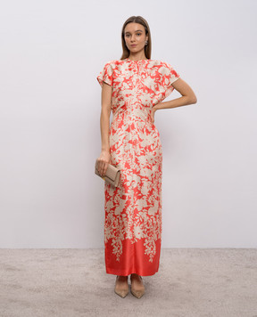 Agnona Floral print silk dress TR1102YS4064