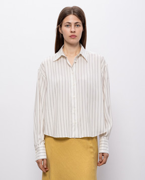 Brunello Cucinelli Striped silk blouse MP770M2A06