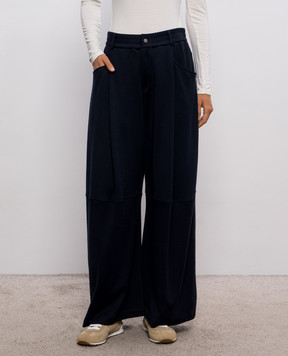 Brunello Cucinelli Blue silk pants MP828B2B99