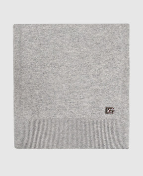 Dolce&Gabbana Grey melange cashmere scarf FXR30TJBW2L