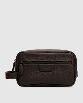 Gianni Chiarini Brown leather Florence toiletry bag BCUB20286GRNCRV