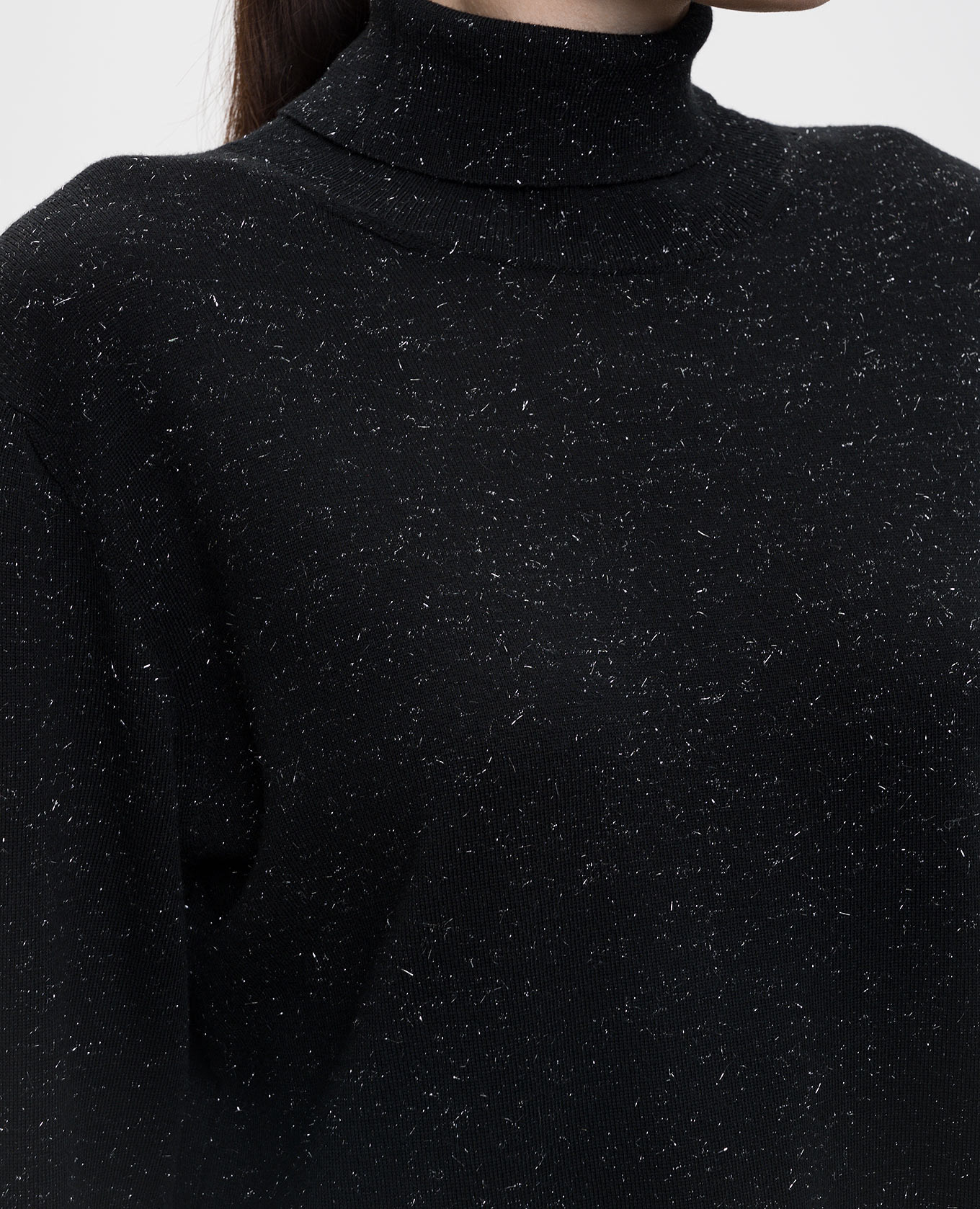 Black wool golf with lurex Peserico 5