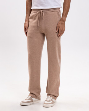 Canali Beige wool and cashmere sweatpants MK02487C1143