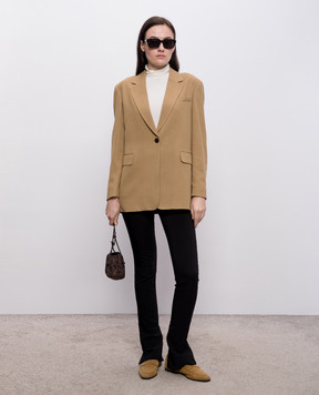 The Row Brown Ezri silk jacket 10796W2709