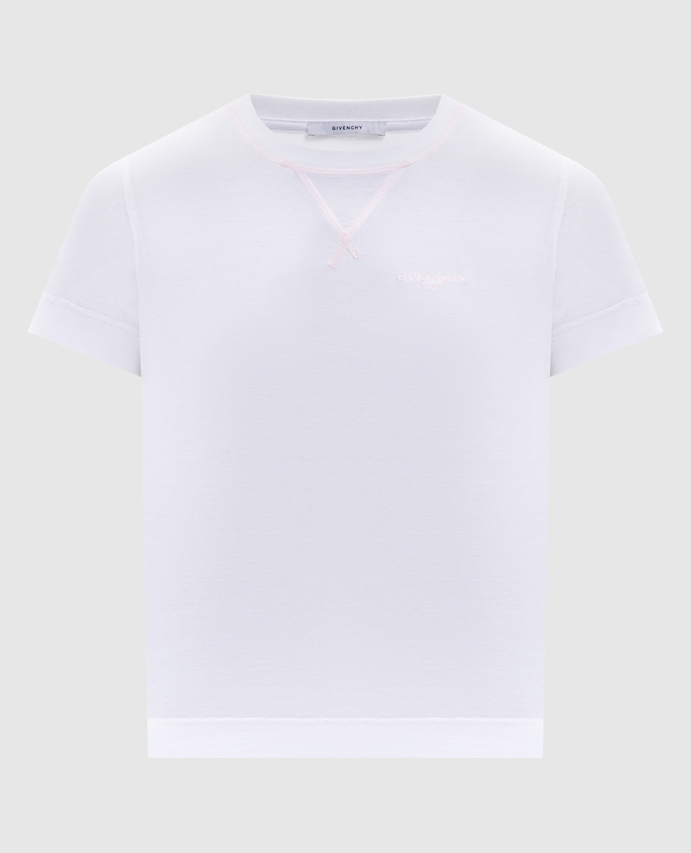 

White T-shirt with logo embroidery Givenchy