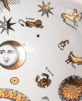 Fornasetti White porcelain salad bowl Astronomici P47Z004