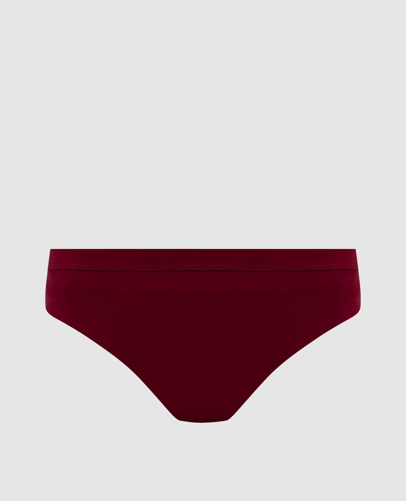 

Burgundy swimsuit briefs with logo Jil Sander