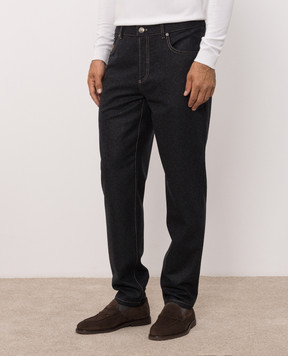 Brunello Cucinelli Dark gray wool pants M038PF1012