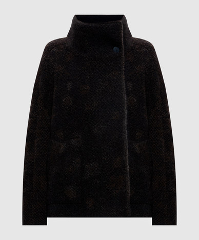 Reversible coat with wool