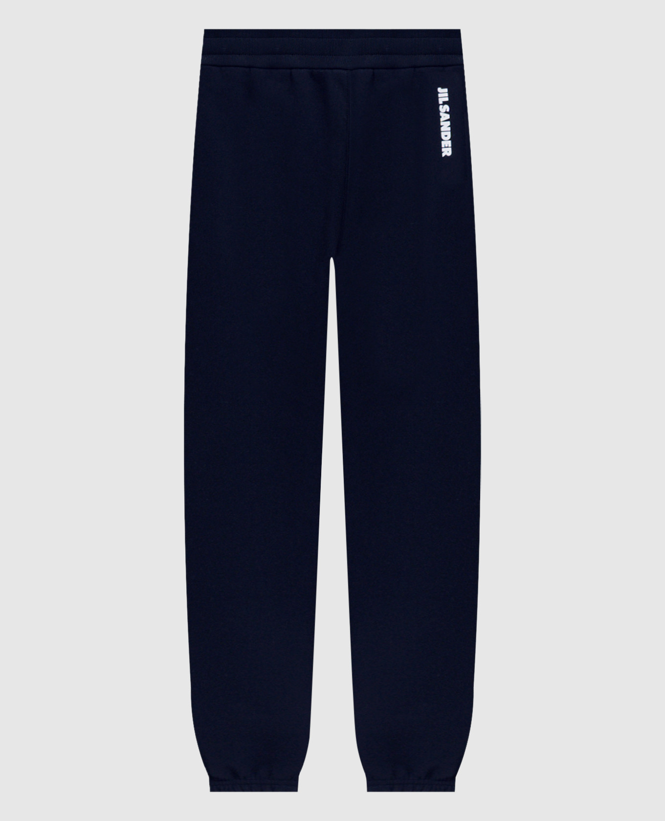 Blue insulated joggers with logo print