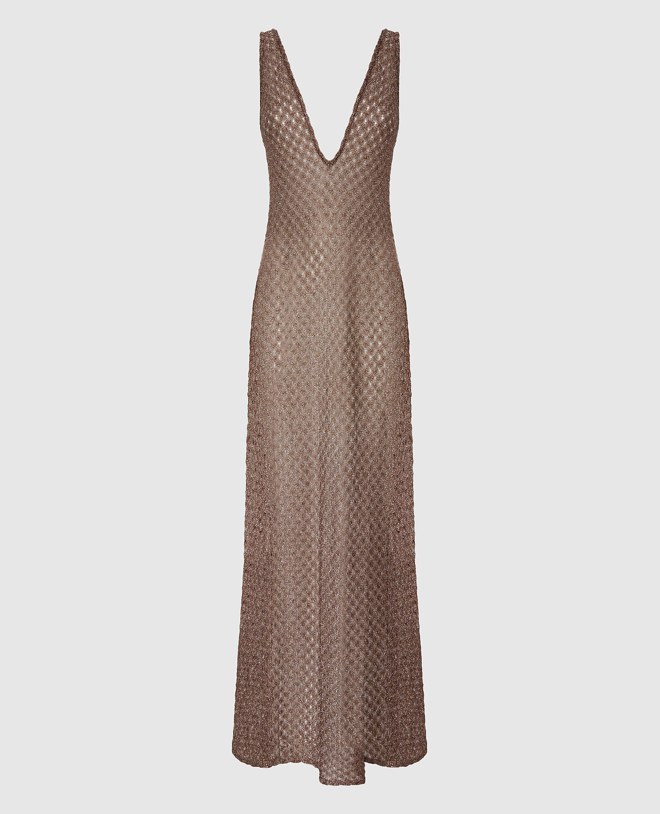 

Brown maxi dress with lurex Missoni