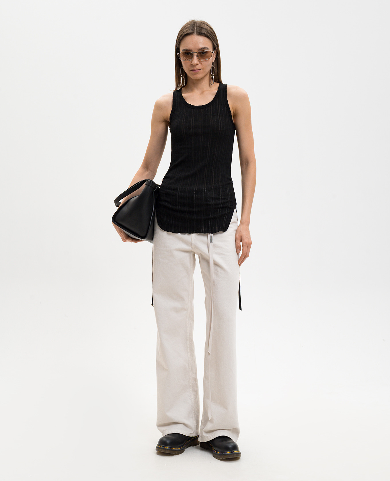 

Mara black tank top Ann Demeulemeester