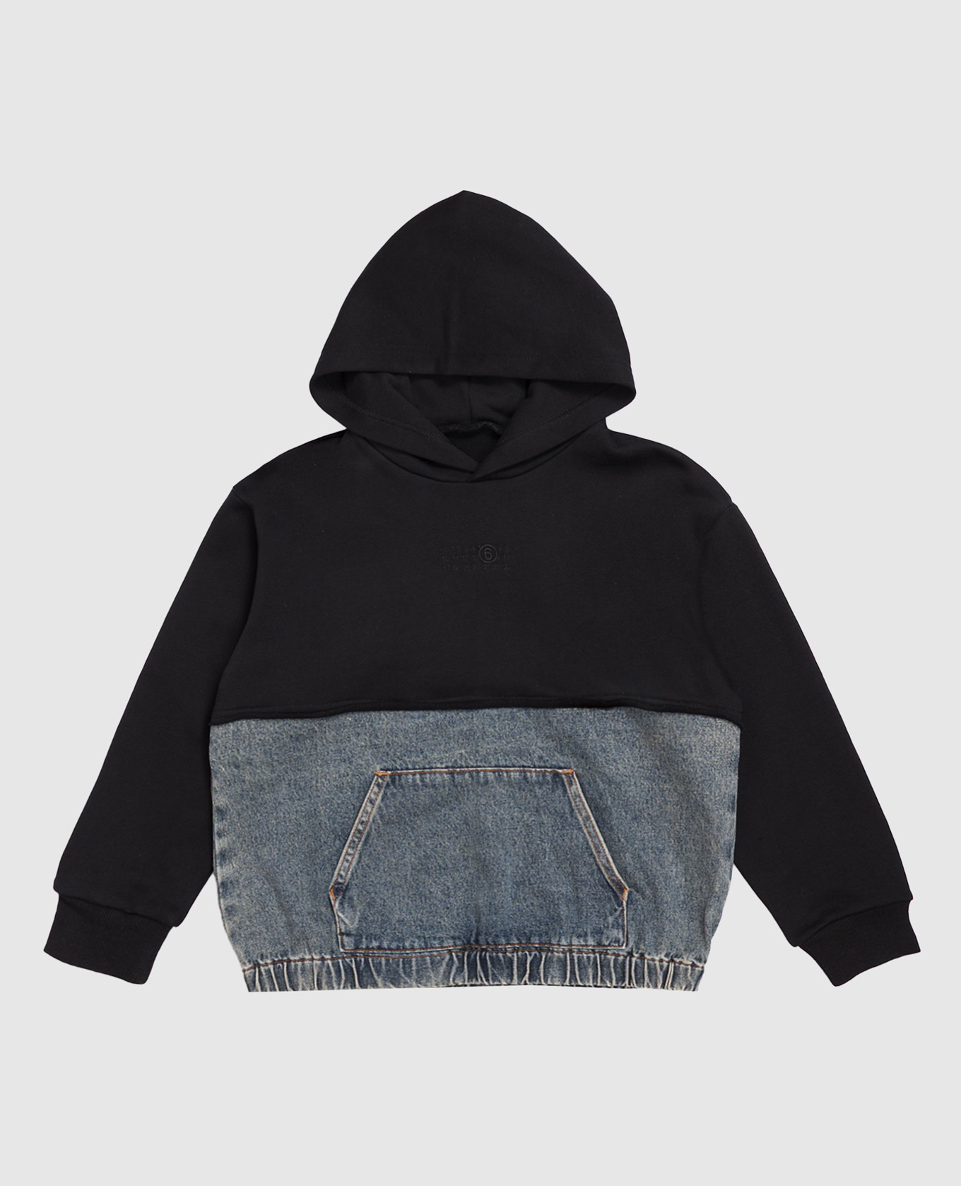 Children's hoodie with double construction Maison Margiela MM6