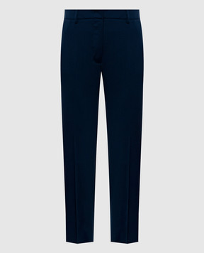 Max Mara Weekend CANON blue wool pants WKDCANON