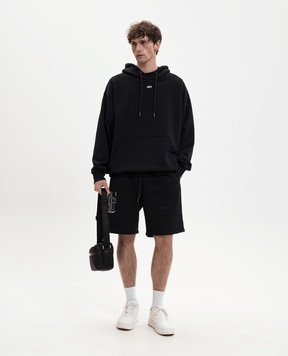 Off-White Black hoodie with 3D Spray logo 44MBB085S26F00G
