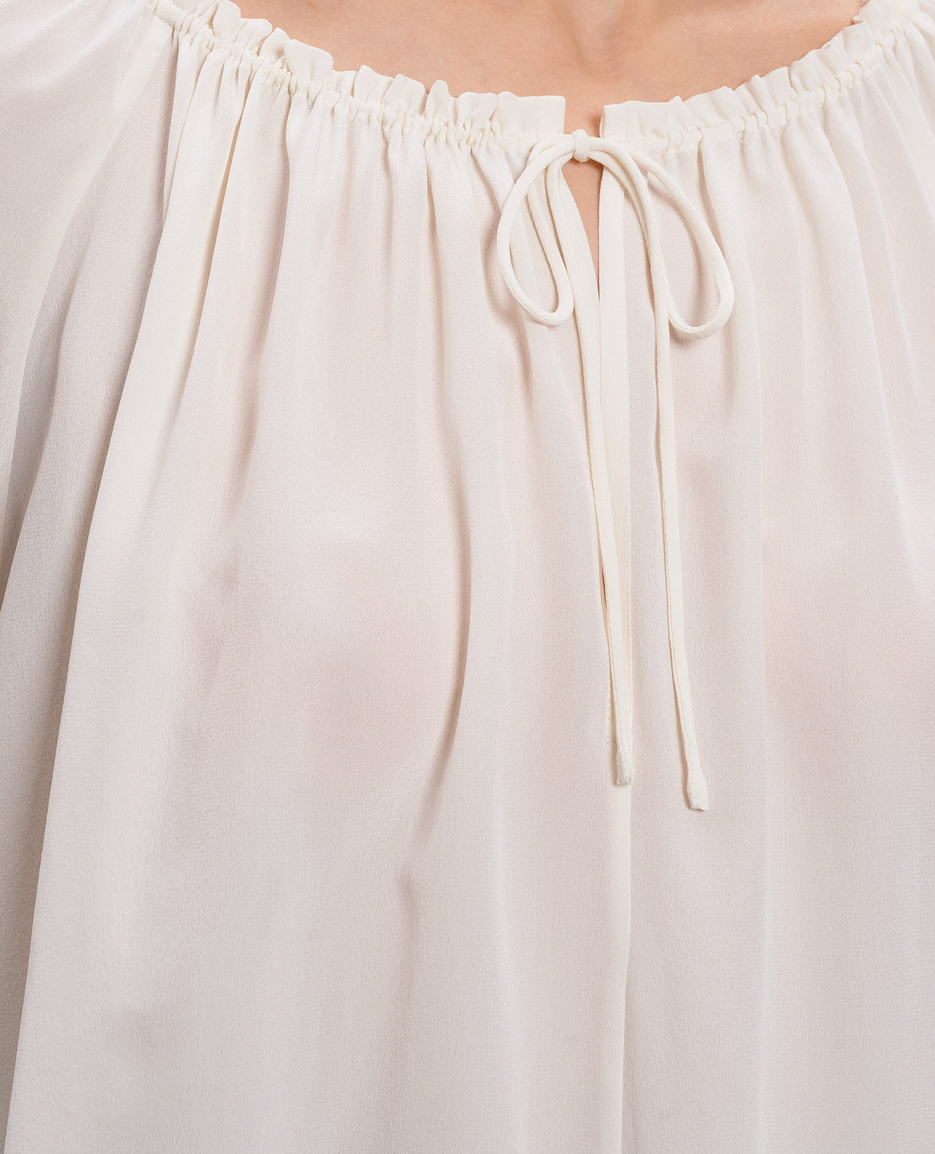 White silk blouse MENDOZA Momoni 5