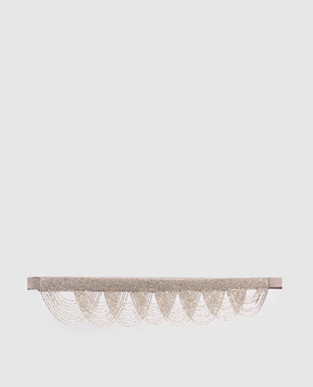 Max & Co Silver beaded belt ABETE MCAABETE