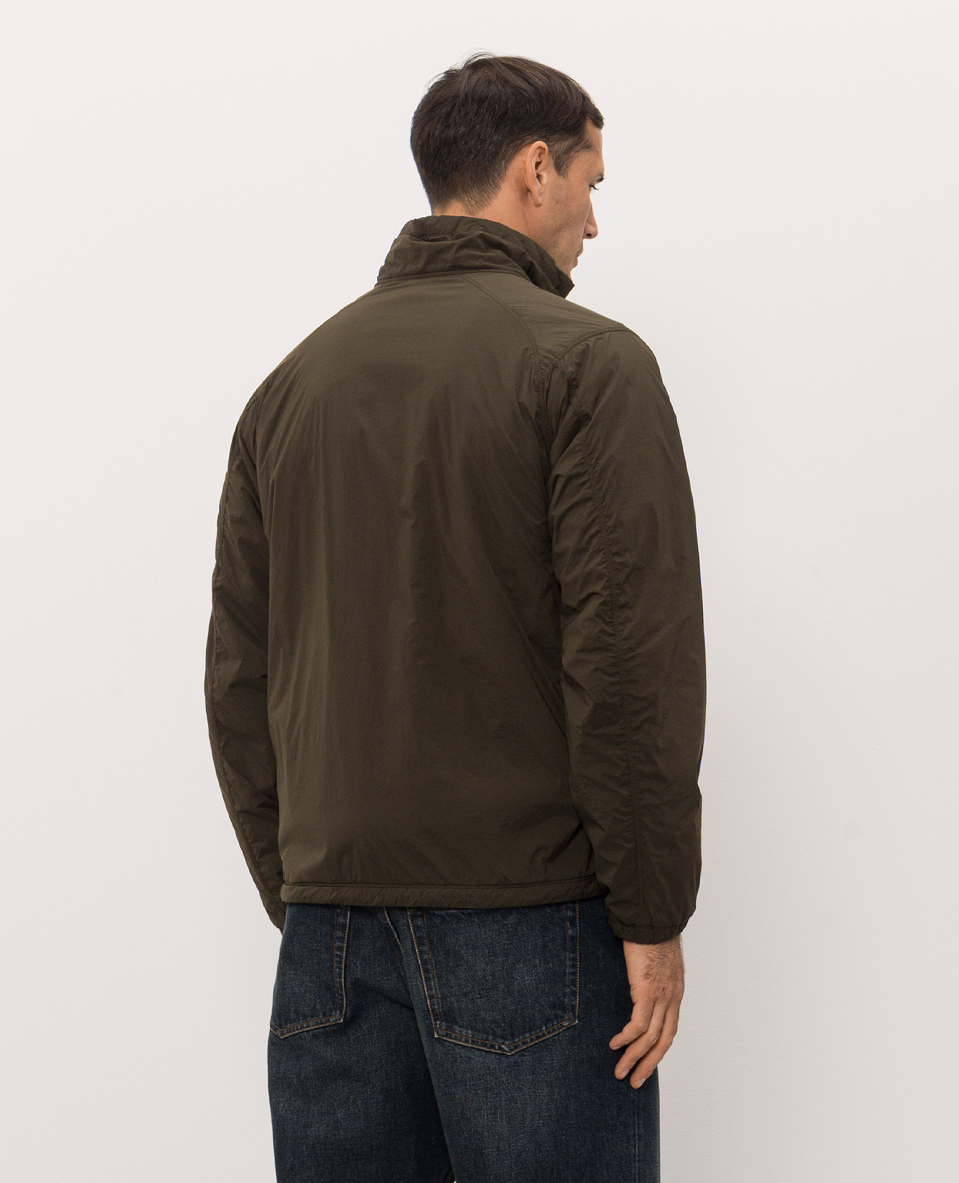 Green jacket with logo patch Stone Island 4