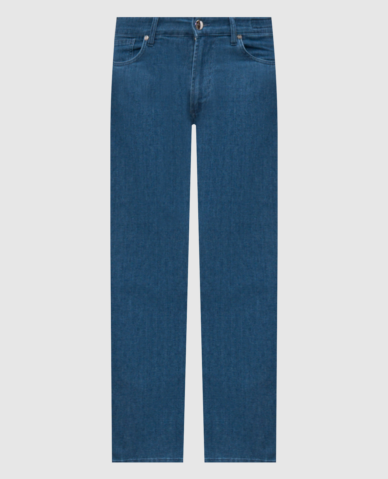 

Blue slim jeans with logo patch Enrico Mandelli