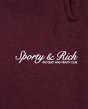 Sporty & Rich Children's burgundy insulated joggers Syracuse PA03775325RE02