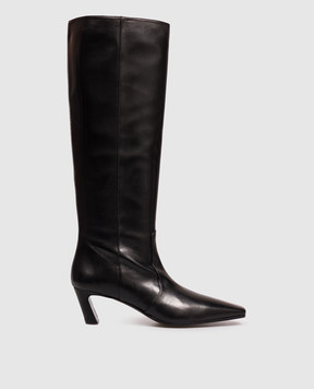 Stuart Weitzman Black leather boots STASSI SM504