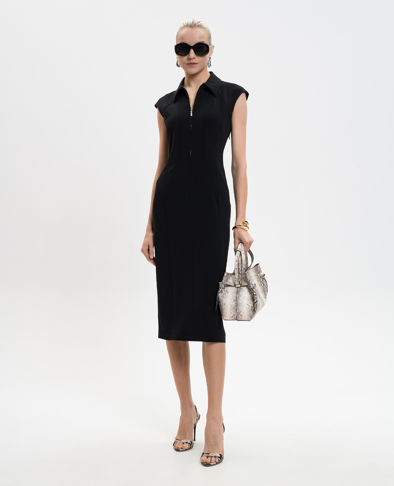 

Black midi dress MSTALGA Max Mara