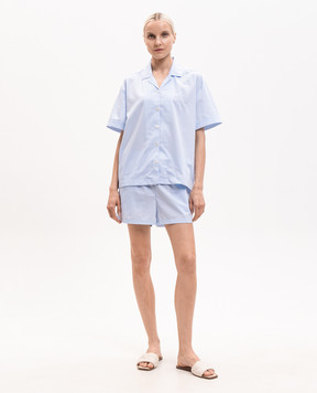 Dore & Rose Blue striped pajamas SHORTSLEEVESTRIPEDPJSE