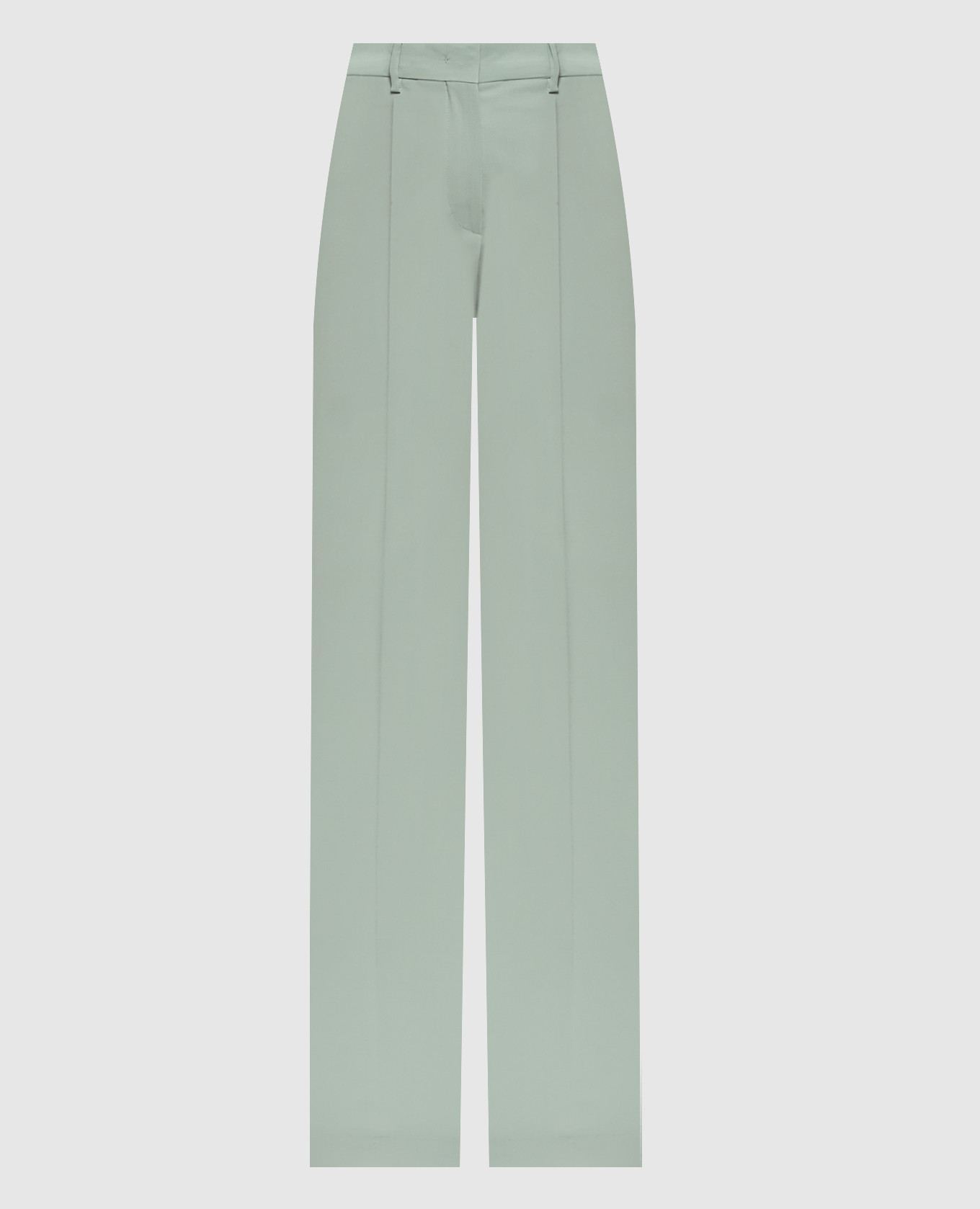 Green flared wool trousers HANGAR
