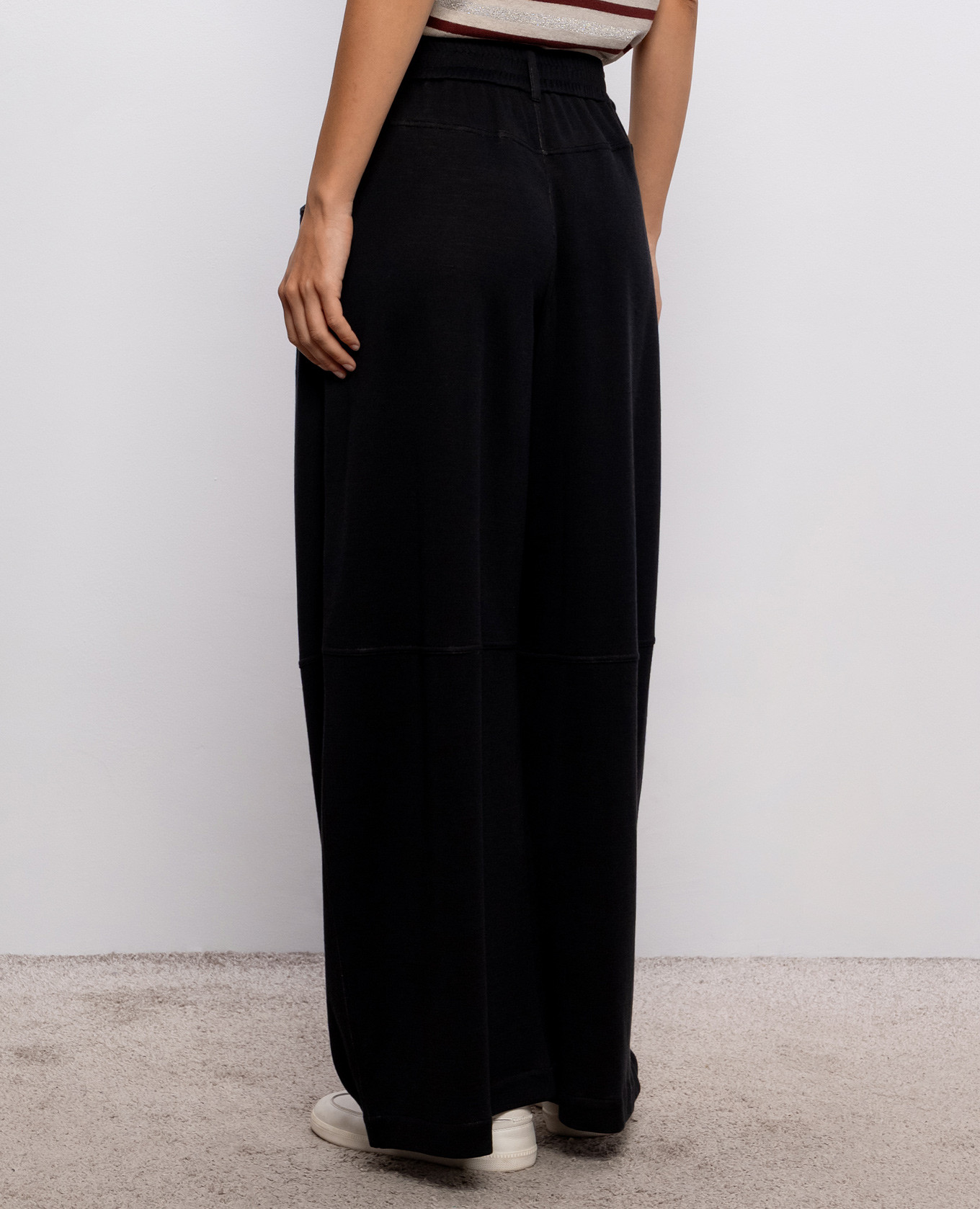 Black silk pants Brunello Cucinelli 4