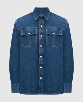 ISAIA Blue denim shirt CMW217DJ137