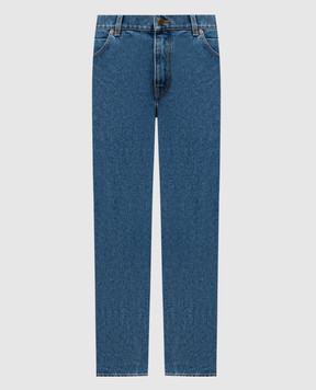 Balmain Blue jeans with logo GH1MI043DG08
