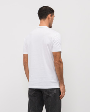 Versace White T-shirt with emblem 10084811A08489