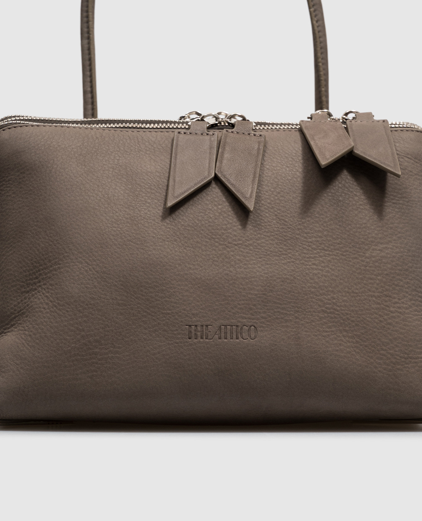 Brown L'altra di Milano nubuck bag The Attico 5